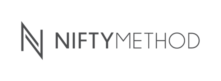 Nifty Method grey horizontal logo